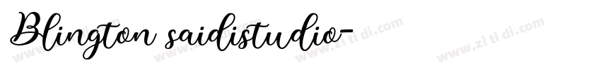 Blington saidistudio字体转换